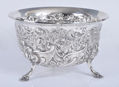 Lot 1090 - A late Victorian silver bowl, of deep circular...