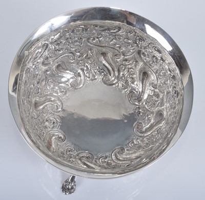 Lot 1090 - A late Victorian silver bowl, of deep circular...