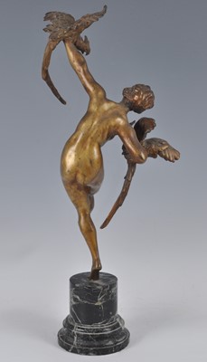 Lot A large French Art Deco gilt bronze figure of...