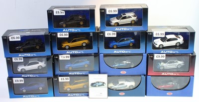Lot 899 - 14 various boxed Auto Art 1/43 scale boxed...