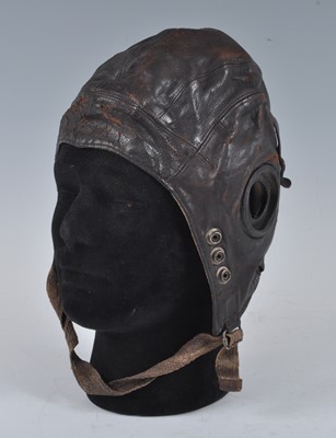 Lot 242 - A WW II period British R.A.F. type C leather...