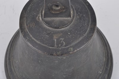 Lot 45 - A WW I period bronze scramble bell, of typical...