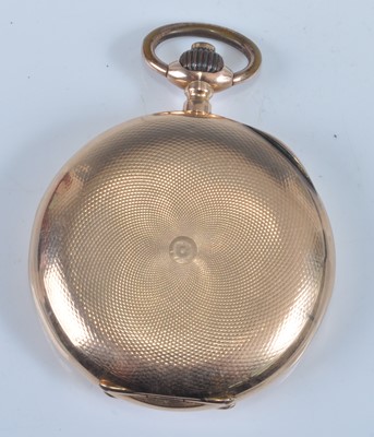 Lot 1218 - A continental 14ct gold cased gent's full...