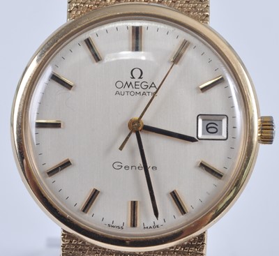 Lot 1226 - An Omega Geneve gent's 9ct gold automatic...