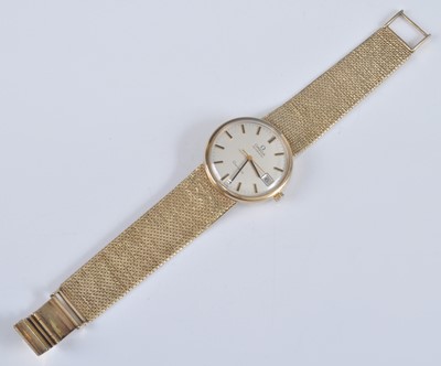 Lot 1226 - An Omega Geneve gent's 9ct gold automatic...