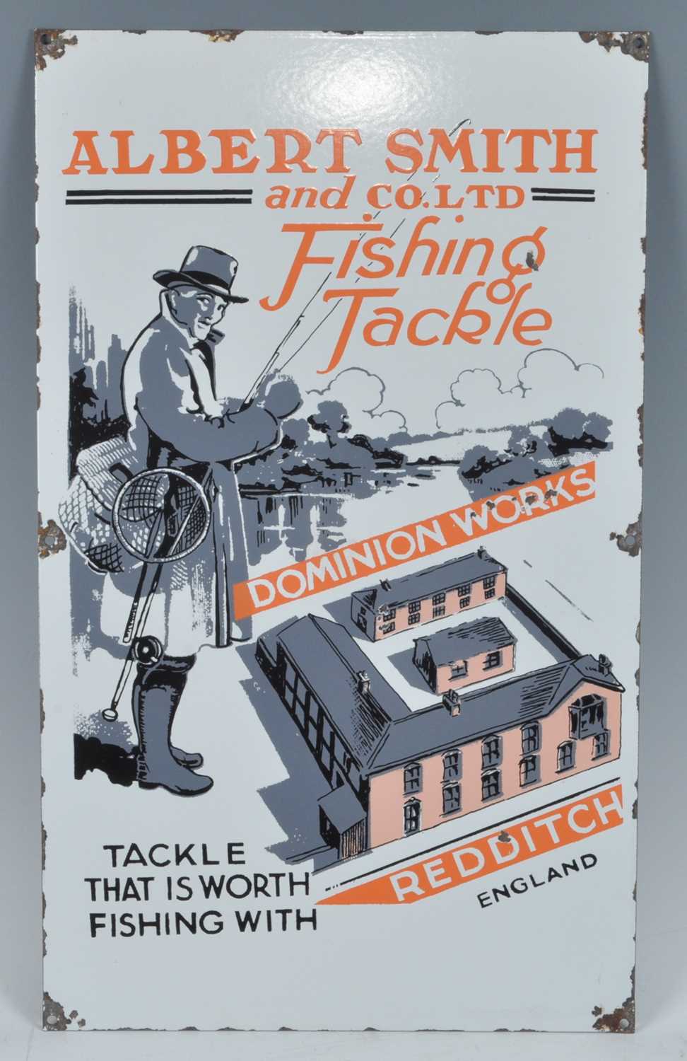 Lot 317 - An enamel advertising sign for Albert Smith...