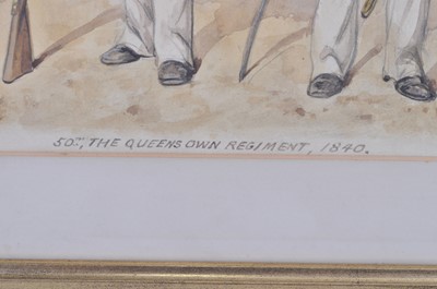 Lot 111 - Richard Simkin, (1840-1926), 50th, The Queens...