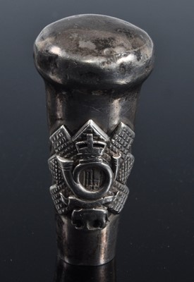 Lot 51 - A late Victorian silver swagger stick tip,...