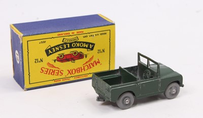 MATCHBOX No.12 LAND ROVER SERIES Ⅱ Lesney Matchbox Series No.12 Land-Rover Series II in Dark