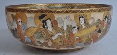 Lot 1286 - A Japanese Taisho period Satsuma earthenware...