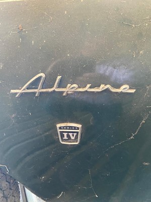 Lot 1469 - A 1964 Series IV Alpine, (LHD) Unregistered in...