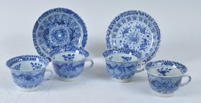 Lot 1274 - A Chinese late Qing dynasty blue and white...