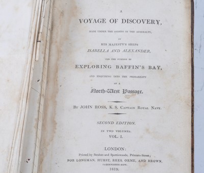 Lot 1013 - Ross, John: A Voyage of Discovery, made under...