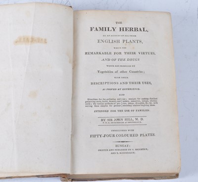 Lot 1019 - Hill, Sir John: The Family Herbal, Or An...