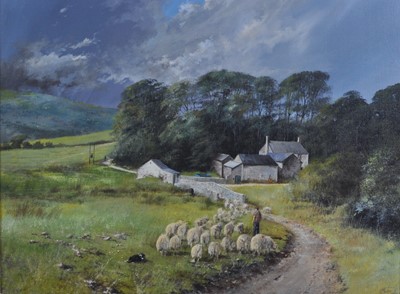 Lot 1306 - Clive Madgwick (1934-2005) - Wensleydale, oil...