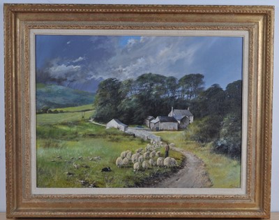 Lot 1306 - Clive Madgwick (1934-2005) - Wensleydale, oil...