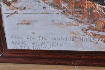Lot 1351 - Peter Brook (1927-2009) - Snow on the Pennine...