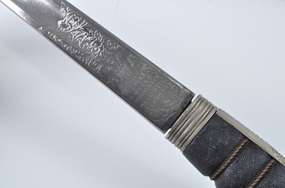 Lot 115 - A British 1895 pattern Infantry Officers sword,...