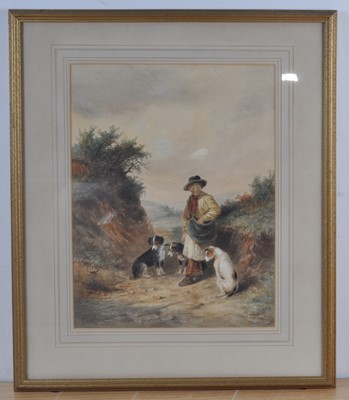 Lot 1300 - Thomas Smythe (1825-1906) - Man with terriers...
