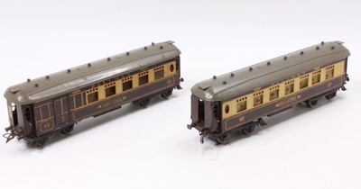 Lot 264 - Two No. 2 Special Pullman coaches, brown &...