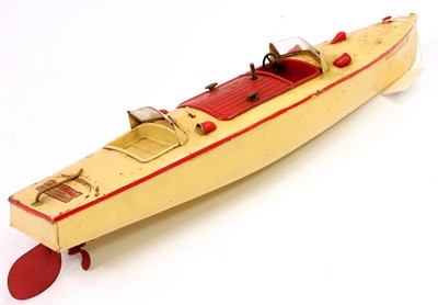 Lot 269 - Hornby Speedboat 'RACER II' red & cream, some...