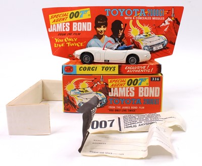 Lot 1202 - Corgi Toys No. 336 James Bond's Toyota 2000 GT...