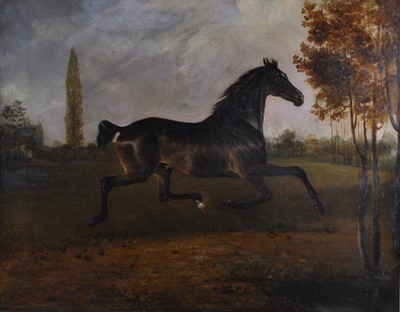 Lot 1343 - Henry Calvert (1798-1869) - Bay horse trotting...