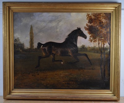 Lot 1343 - Henry Calvert (1798-1869) - Bay horse trotting...