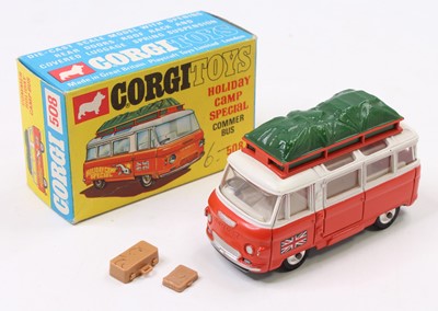 Lot 1255 - Corgi Toys No. 508 Commer Holiday Camp bus...