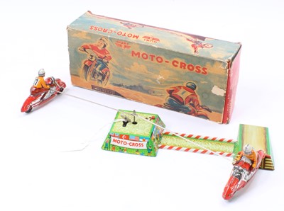 Lot 2041 - A Huki Toys of Western Germany moto-cross two...