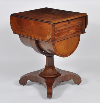 Lot 1391 - A William IV Scottish plum-pudding mahogany...