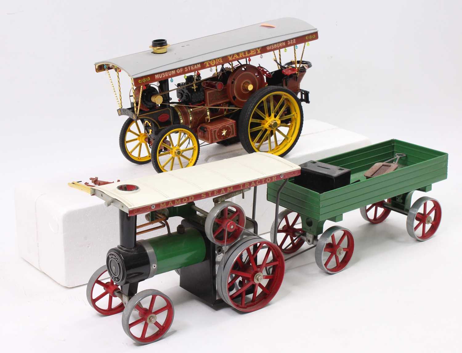 Lot 5 - A Mamod steam traction engine with canopy...