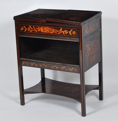 Lot 1416 - A 19th century Dutch walnut and floral...