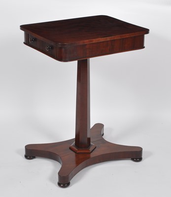 Lot 1418 - A William IV mahogany pedestal occasional...