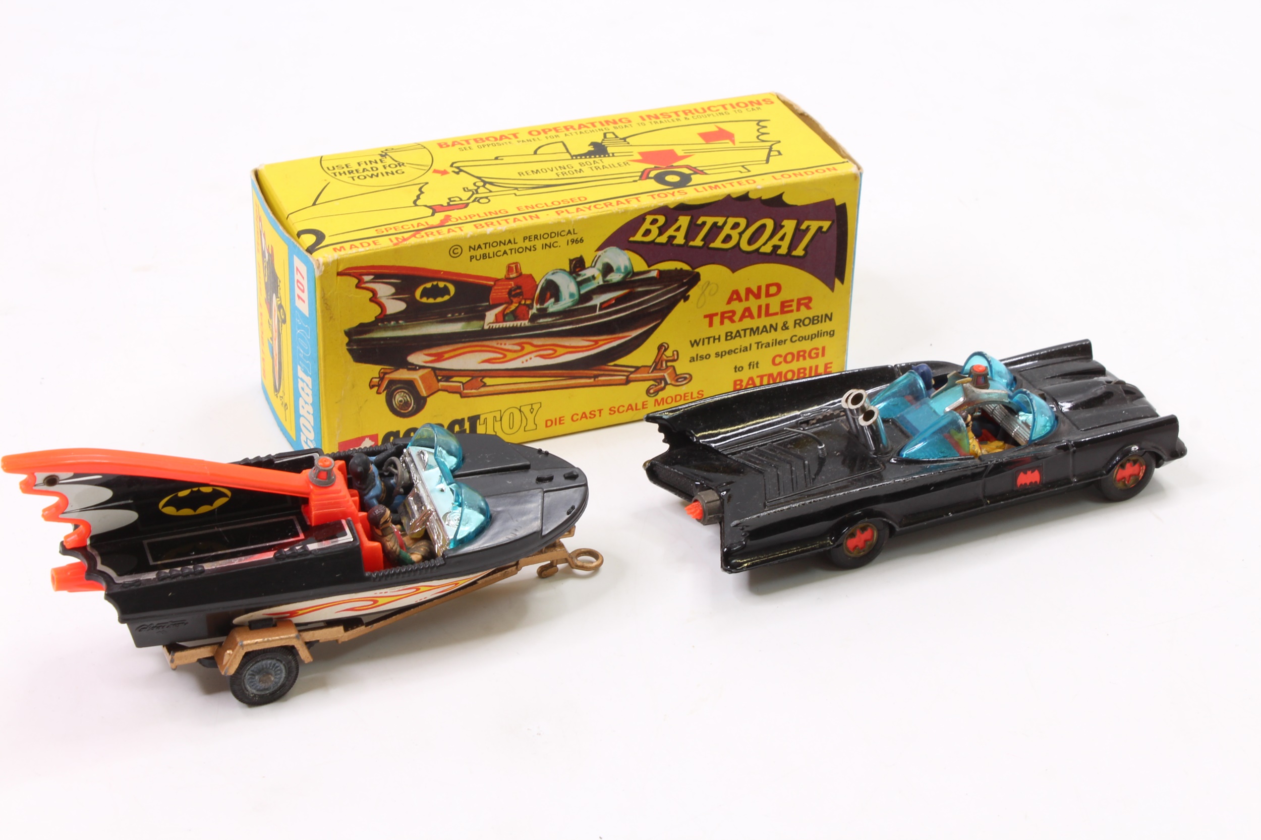 Lot 1291 - 2 Corgi Toys Batman models comprising No.