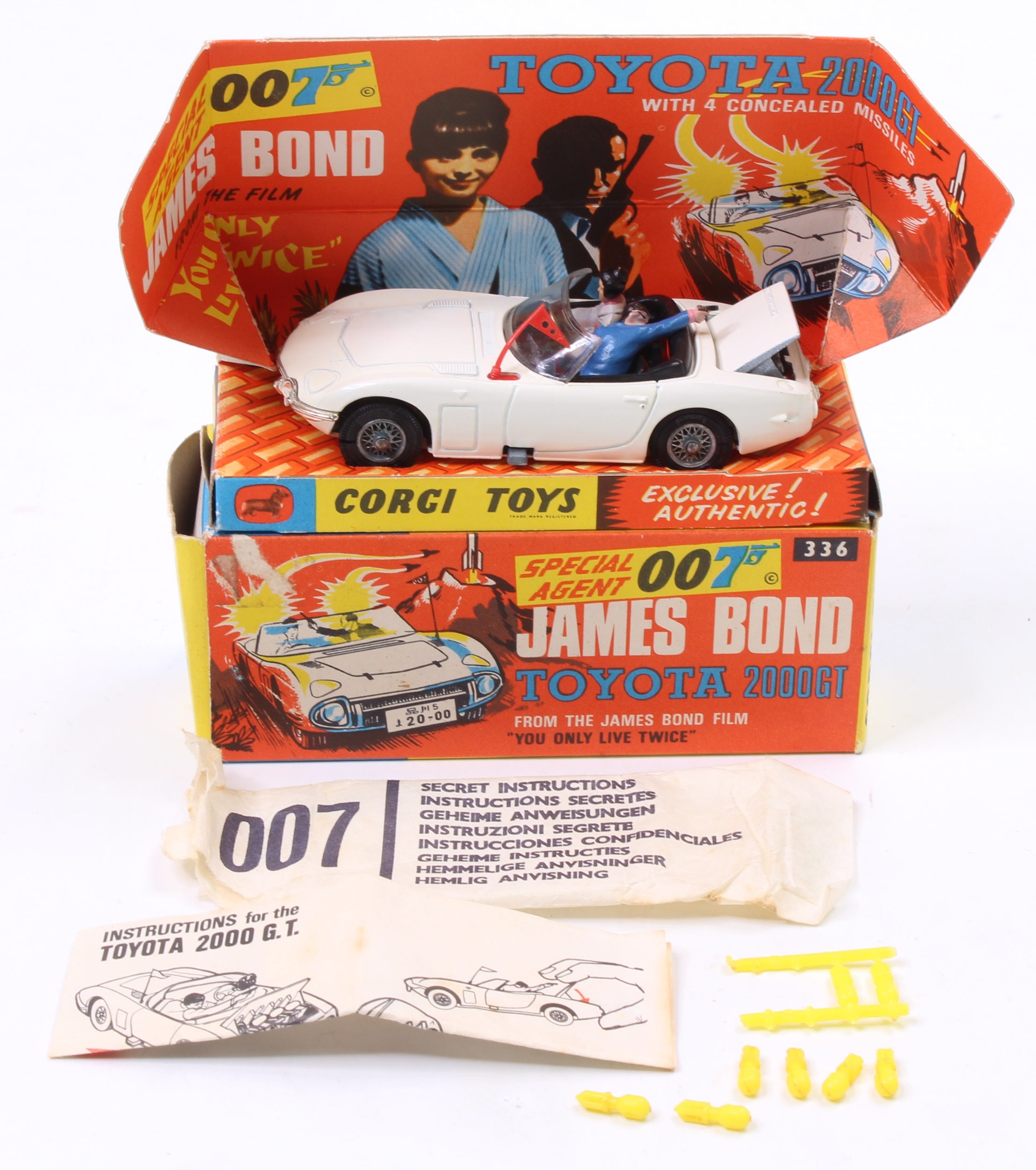 Lot 1292 - Corgi Toys No. 336 James Bond's Toyota 2000