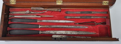 Lot 136 - A U.S. Civil War period field surgeons kit,...