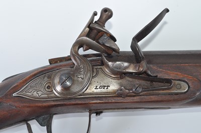 Lot 211 - An Indian copy of a flintlock musket, having a...