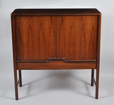 Lot A 1960s rosewood double door side cupboard by...