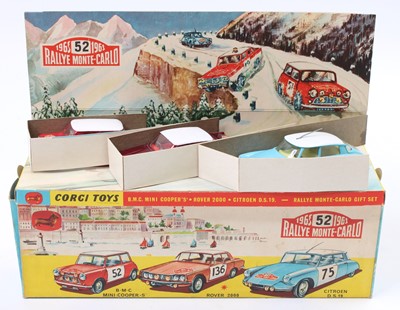 Lot 1294 - Corgi Toys Gift Set No.38, BMC Mini Cooper 317,...