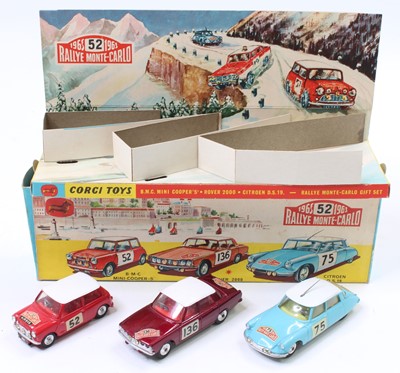 Lot 1294 - Corgi Toys Gift Set No.38, BMC Mini Cooper 317,...