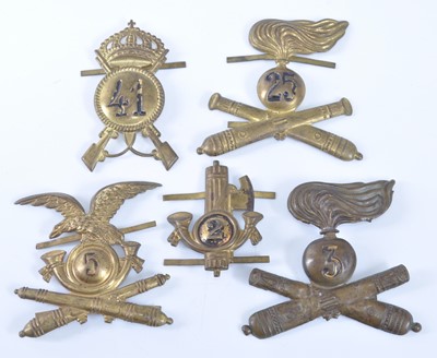 Lot 2 - A small collection of Belgian cap badges being...