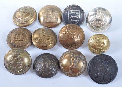 Lot 157 - A large collection of military buttons, to...
