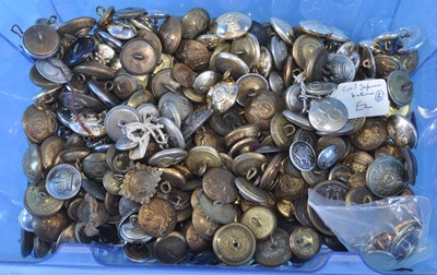 Lot 157 - A large collection of military buttons, to...