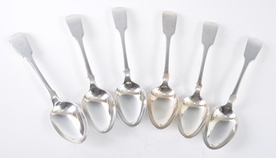 Lot 1080 - A set of five Victorian Scottish silver...