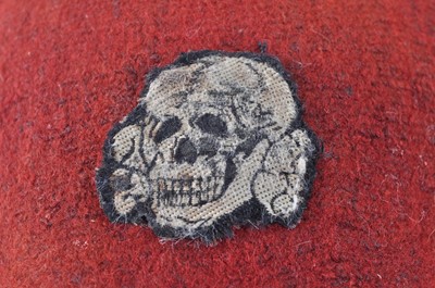 Lot 293 - A German Waffen SS Handschar Division fez,...