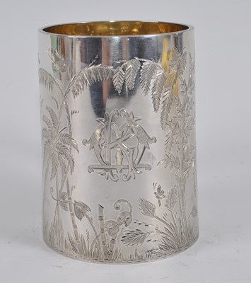 Lot 1092 - A Victorian silver miniature tankard,...