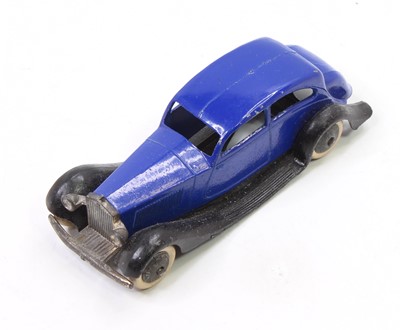 Lot 1177 - Dinky Toys pre-war No. 30B Rolls Royce in blue...