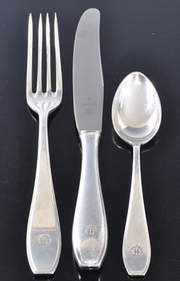 Lot 106 - Three pieces of WMF cutlery, to include fork,...