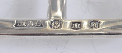 Lot 1100 - An Edwardian Scottish silver six-division...